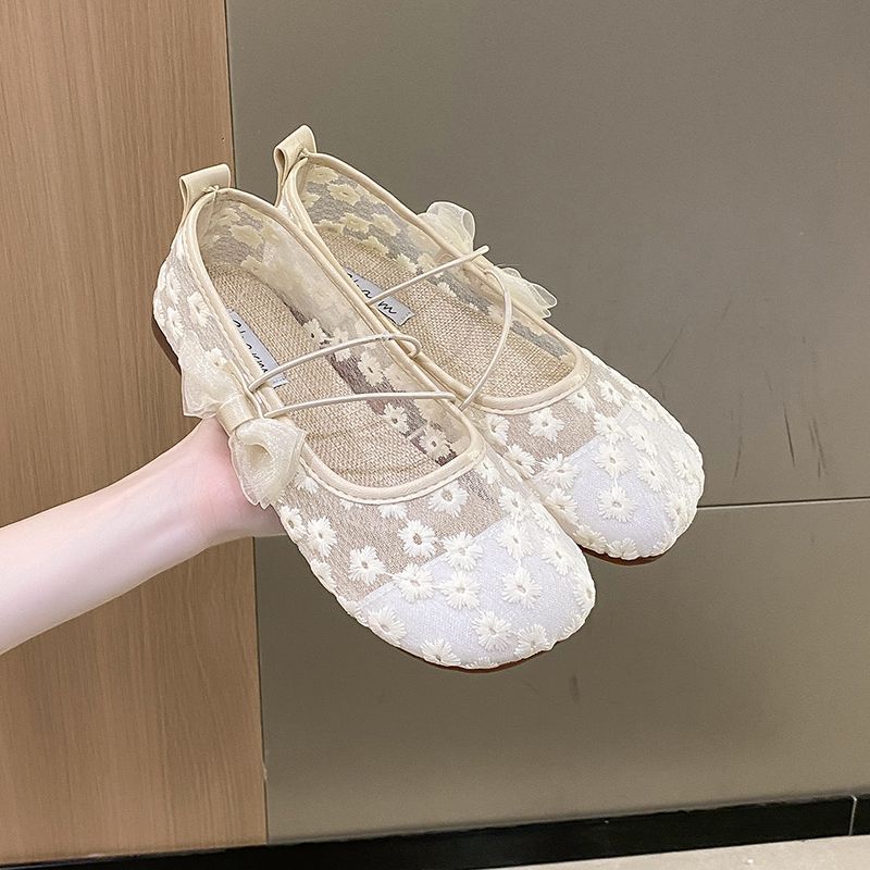 Mary Jane Sandals Women's 2025 Summer New with Skirt Thin Xiaoxiangfeng Fisherman Shoes Lace Old Beijing Cloth Shoes
