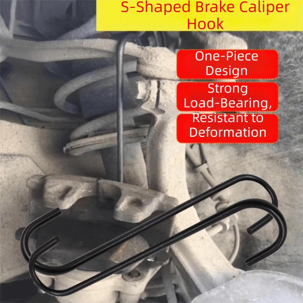 S Shape Brake Caliper Hanger Rubber Protection Brake Caliper Hooks Brake Caliper Hook Maintenance