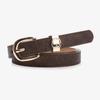 Minimalist Pu Leather Womens Fashion Belt With Gold Buckle For Casual Jeans Styling