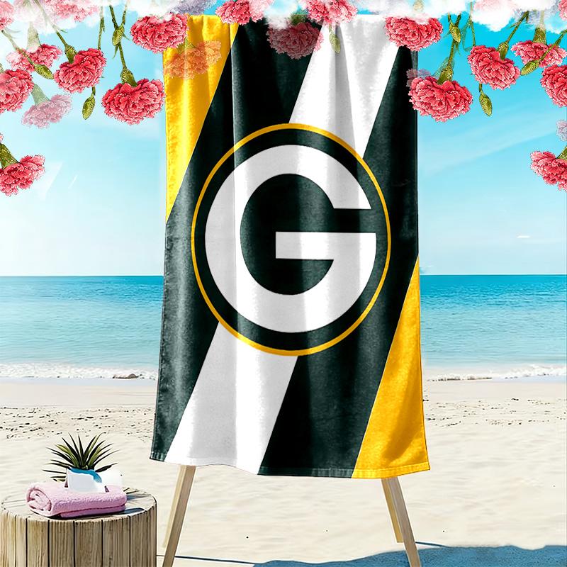Telo Mare Stampa Green Bay Packers, Grande Morbido Asciugatura Rapida per Spiaggia Campeggio Nuoto
