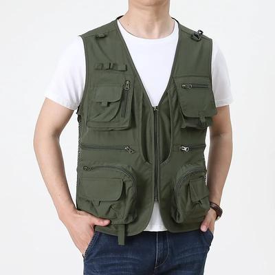 Ultralight Fishing Photography Vest Summer Multi Pockets Mesh Jackets Quick Dry Waistcoat Summer Mesh Vest Fishing Vest for Men