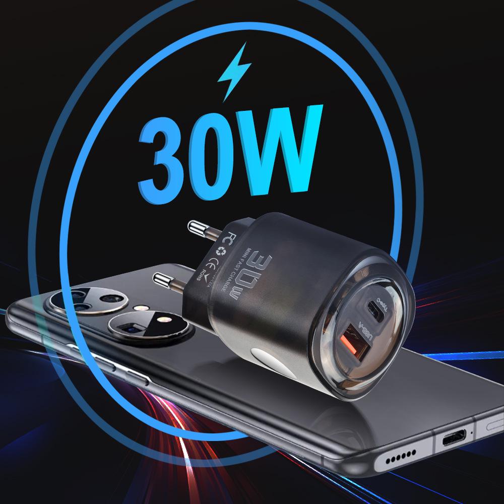 30W Dual Interface USB-C Fast Charger (US/EU)