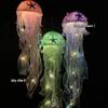 2025 Mid-Autumn Festival Luminous Jellyfish Lantern DIY Kit: Portable Handmade Colored Flower Lantern for Children