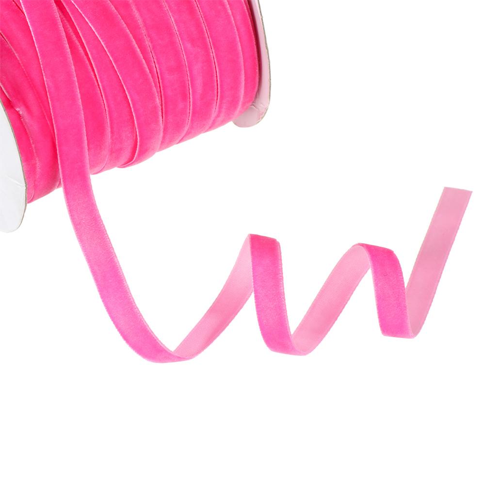 50yards 10mm Decoration Gifts Bouquet Decor Packaging Strap Wrapping Band Velvet Ribbon Flocking Silk