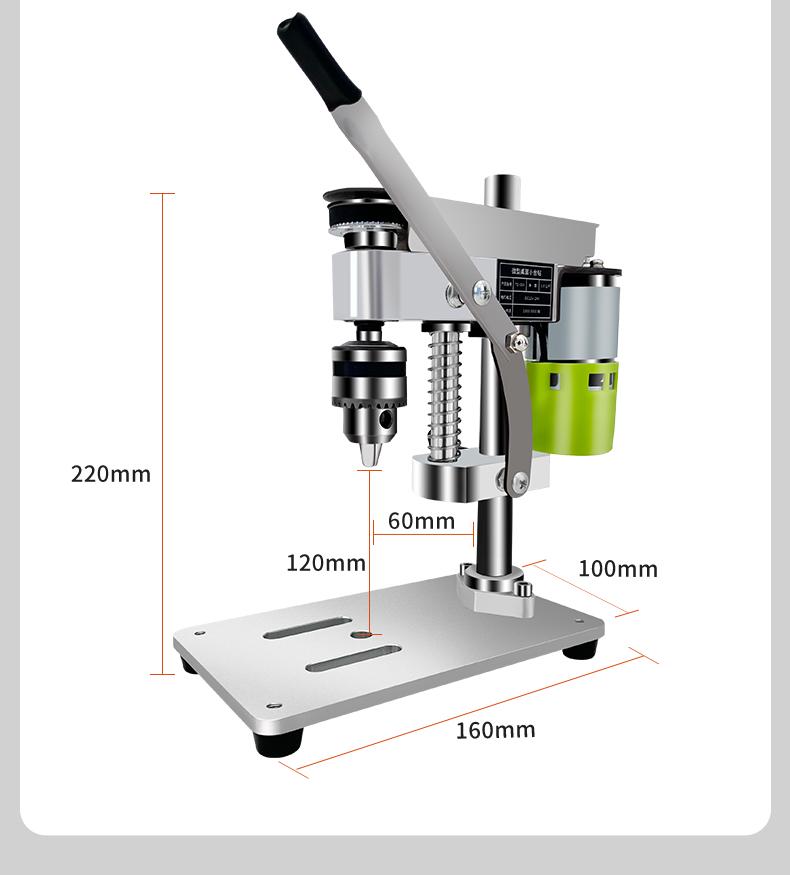Compact High-Precision Desktop Drill Press for DIY and Watch Repair