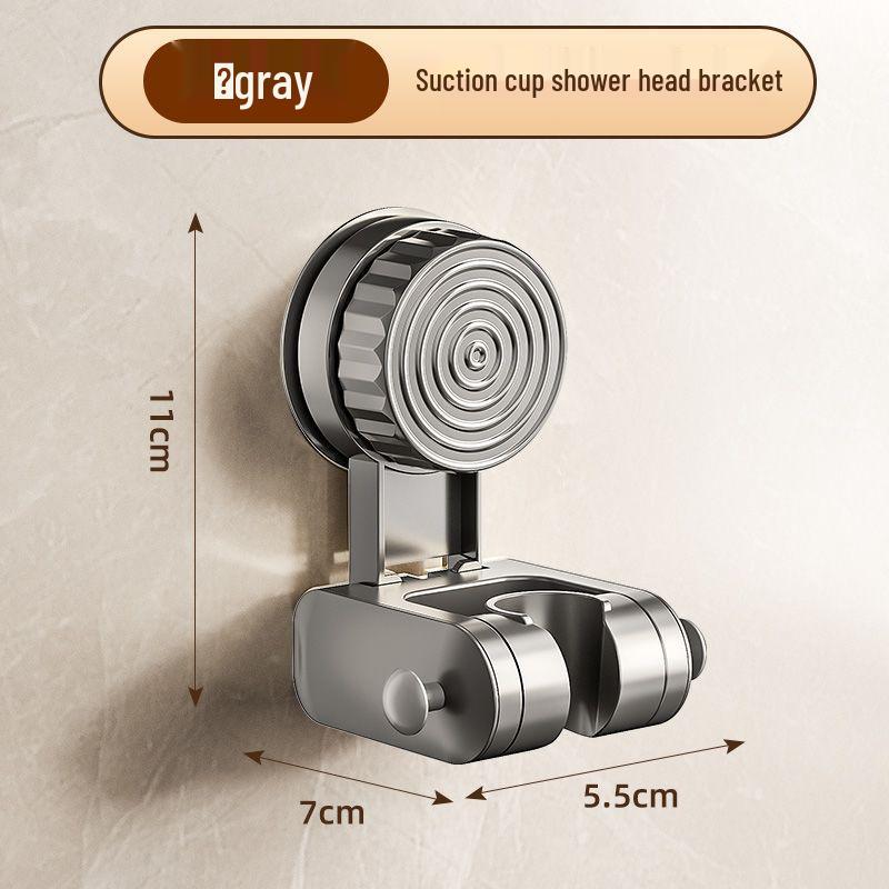 Adjustable No-Drill Suction Cup Shower Head Holder 