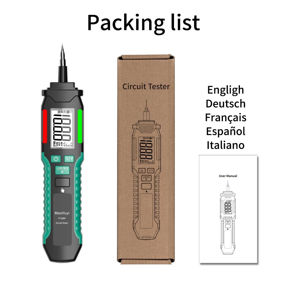 

FY18SDF latest voltage tester high-quality &portable Voltage Tester Electrical Pen AC Voltage Electric Detector Smart Breakpoint