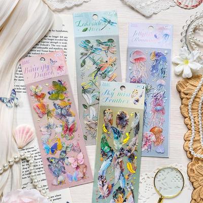 Exclusive Jellyfish & Butterfly Creative Stickers | Perfect for DIY Journaling