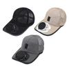 Unisex Solar Fan Baseball Cap USB Rechargeable Cooling Sun Protection Mesh Hat for Summer Travel Outdoor Leisure Sports