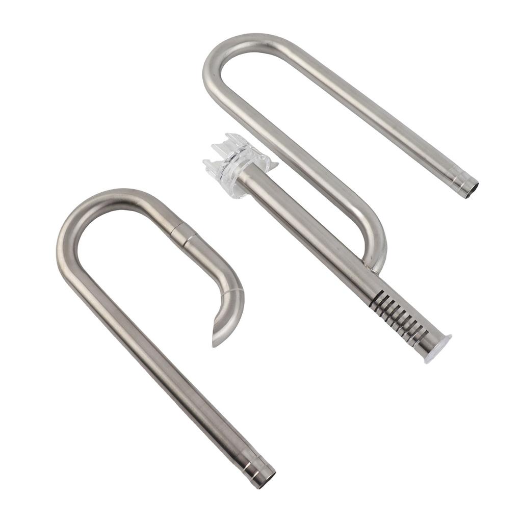 Fish Tank Stainless Steel Pipe Surface Skimmer Aquarium Inflow and Outflow Pipe Set16 Pipe Surface Skimmer