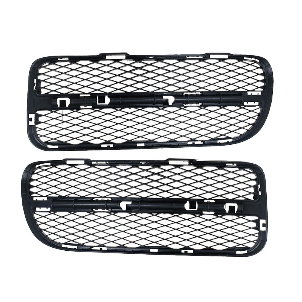 Lower Bumper Fog Light Grille Fit for Volkswagen Touareg 2003-2006 Plastic Black Lower Bumper Fog Light Grille