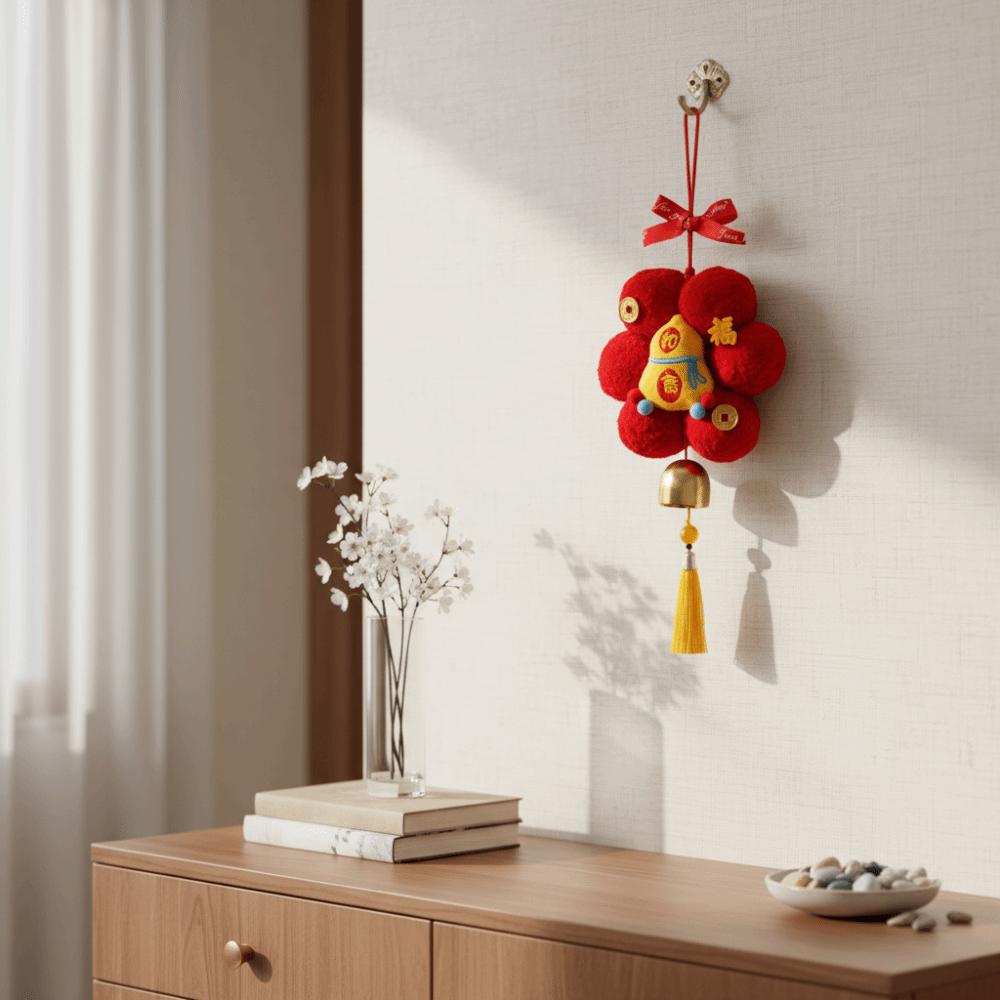 Chinese Zodiac New Year Decoration Handmade Plush Decoration  Atmosphere Decoration