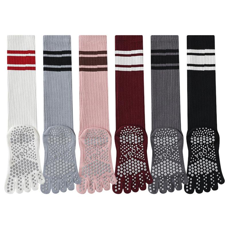 Yoga Socks, Anti-slip Professional Women's Pilates Socks, Anti-slip Socks, Five-finger Socks, Yoga Socks for Autumn and Winter