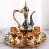 Wine Set, Alloy Home Wine Pot Glass Set, European Exquisite Vintage Wine Glass, Creative Desktop Living Room Decoration,1Set