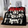 Coperta stampata con copertina dell'album Slipknot, Rap-Metal, Heavy Metal, Morbida e Calda in Flanella, per Divano, Letto, Ufficio Portatile, Regalo
