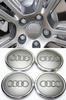 Center For Wheel Cap Car Emblem Badge Logo Cover Hub Grey 4pcsset 69mm