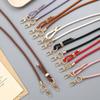 New Adjustable Braided Leather Rope Crossbody Chain Bag Replacement Chain Keychain Pendant Multifunctional Mobile Phone Lanyard