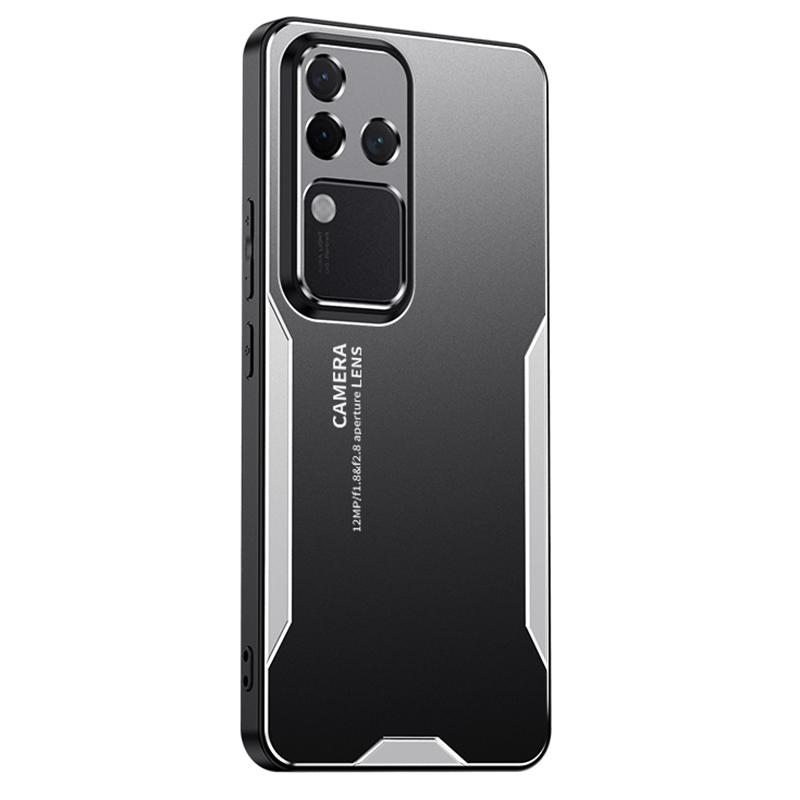 For Vivo S18 Pro 5G Mobile Phone Case Shockproof Aluminum Alloy+PC+TPU Phone Shell