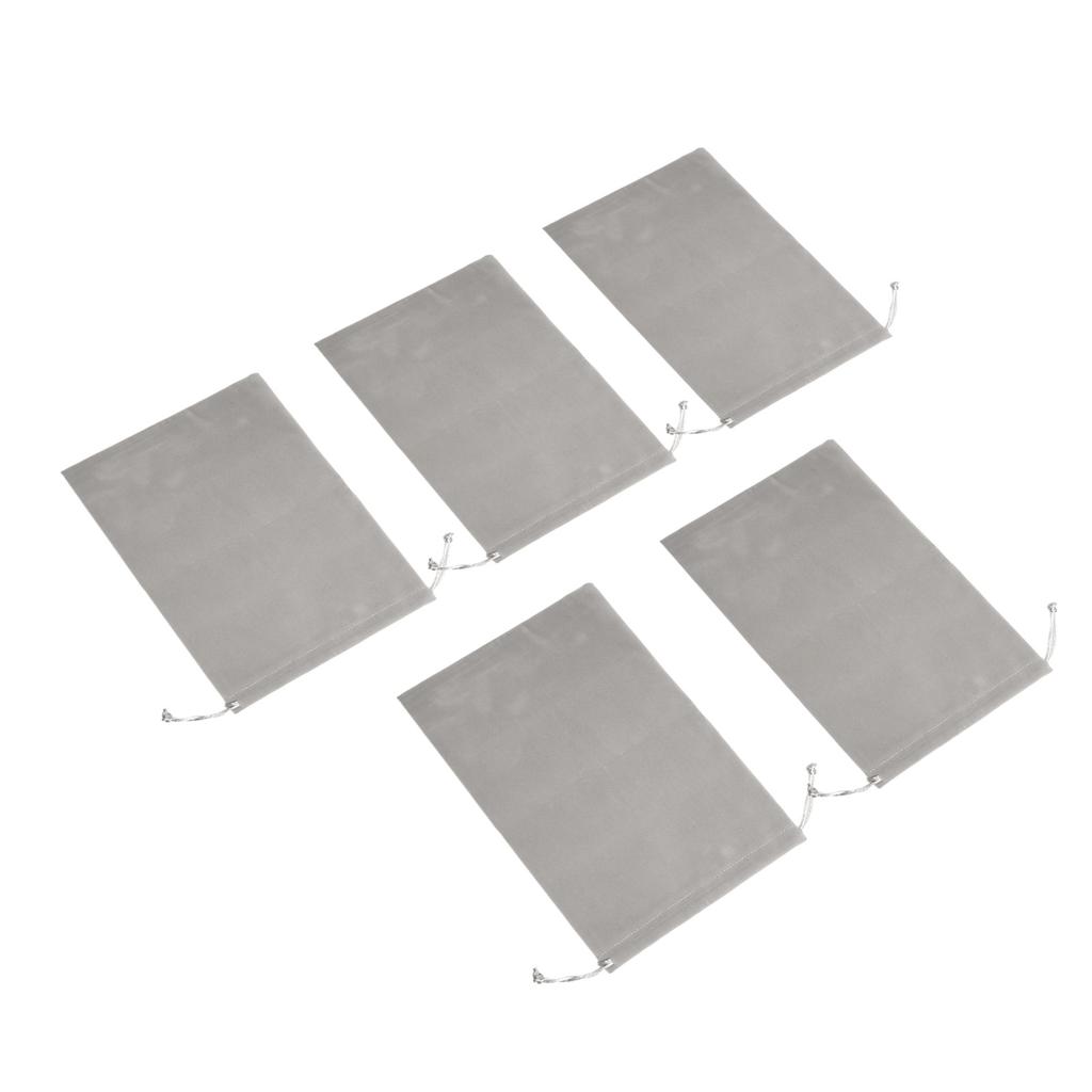 5Pcs Headphone Protection Pouch Bag Large Capacity Drawstring Lightweight Portable Headphone Storage Bag 20x30cm