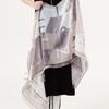 ONSZ logo color block long scarf