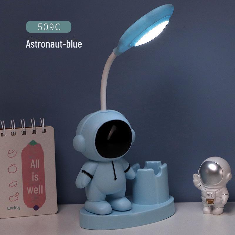 Bear Cartoon Study Lamp: Creative USB-Charged Night Light for Children's Bedroom or Bedside