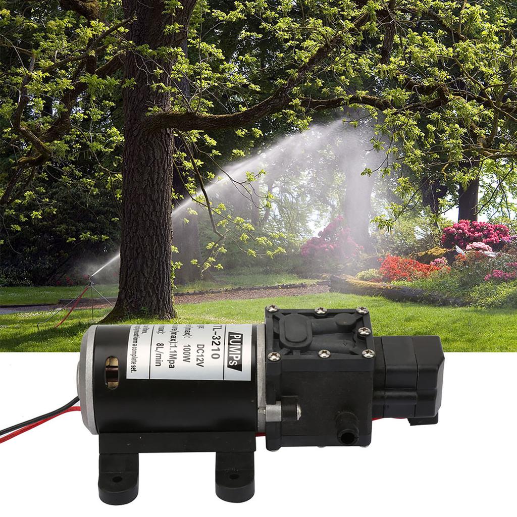Electric Diaphragm Self Priming High Pressure Water Pump With Pressure Switch 12V 100W