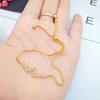 Dubai Gold Jewelry Micro Inlaid Stretch Braceletgold PlatedMicro Inlaid Bracelet Exquisite Jewelry Gold Plated Ladies Jewelry
