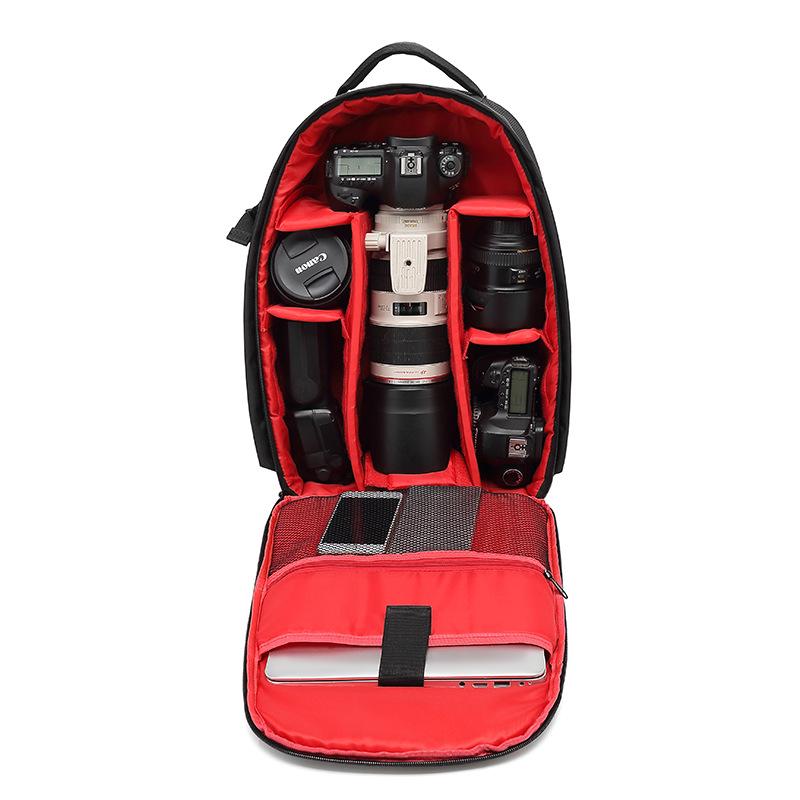 KuangJie DSLR Camera Backpack - Large, Multi-functional, Waterproof, with Laptop Compartment. 43cm Height x 29cm Width x 15cm Depth красный