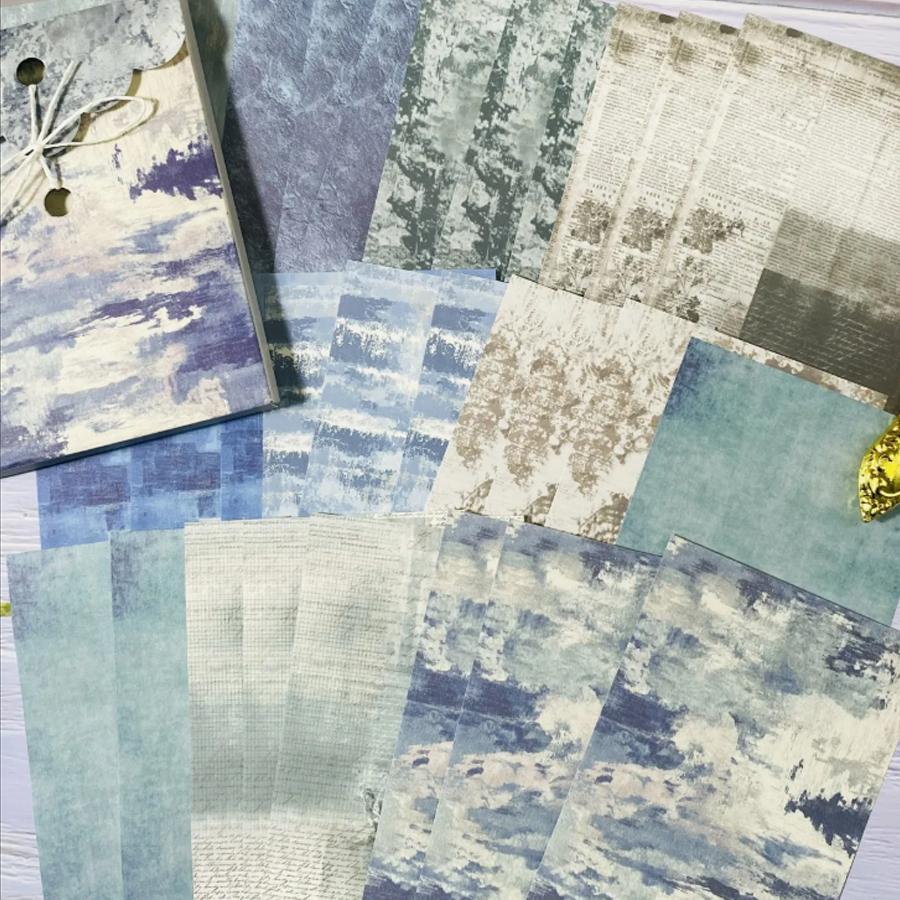 30 Stück Vintage Scrapbook-Papier für Alben Notizbuch zum Scrapbooking, Journaling Collage Handkonto Dekorationspapier
