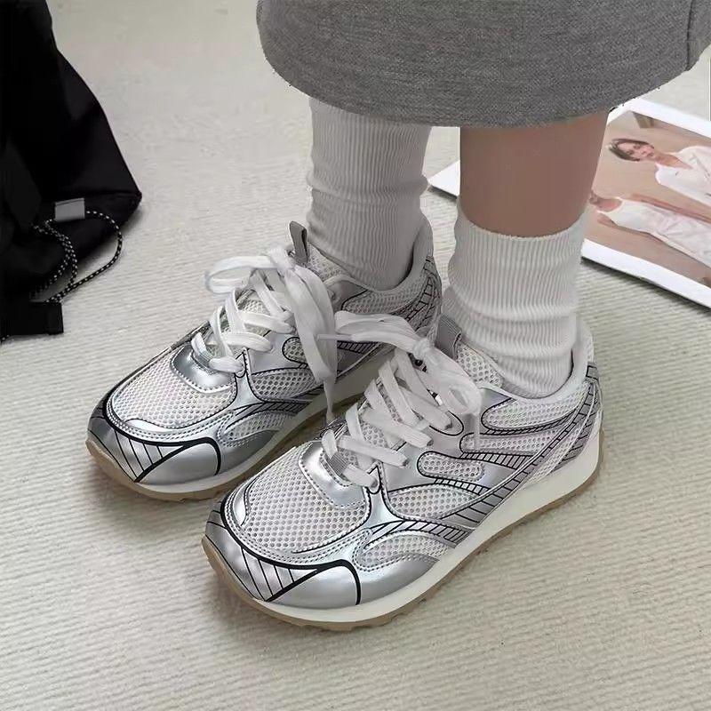 High-value Platform Dad Shoes Women's New Spring and Autumn Moral Training Sports and Leisure Board Shoes