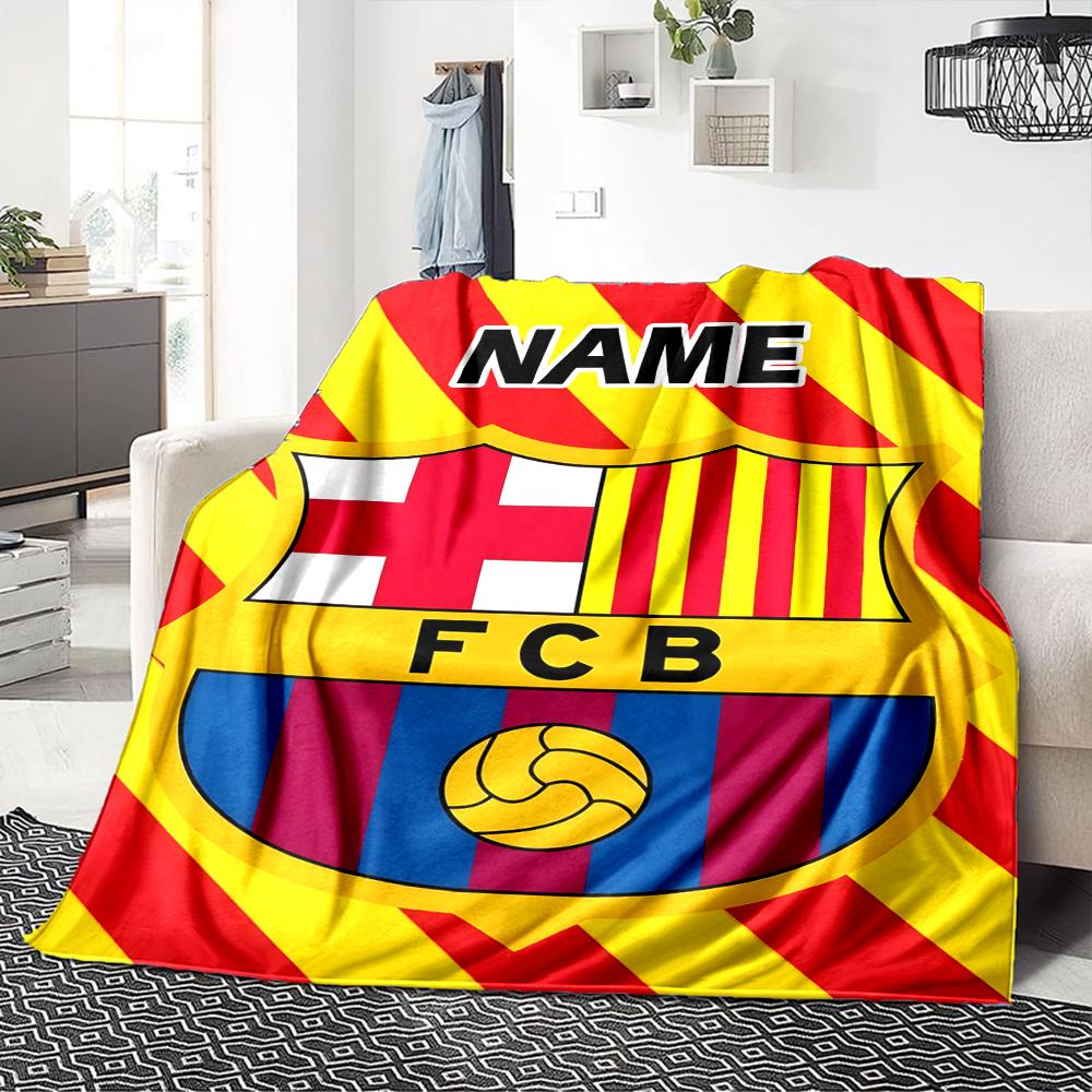 Custom Name Olympiacos FC Crest blanket for Couch & Bed, Plush Cozy Fuzzy Blanket Super Soft & Warm Blankets for Fall and Winter. 0908256