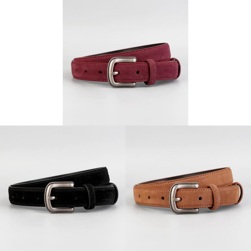 Leather Belt Women Cowhide Casual Dress Belt For Work And Daily Wear