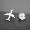 Trendy Plane Lapel Pins Brooch for Women Men Stainless Steel Suit Collar Badges Jewelry Wholesale 2026 New Gifts Accessories