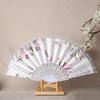Faltfächer im Vintage-Stil aus Seide und Spitze, Muster im chinesischen Stil, Kunsthandwerk, Geschenk, Heimdekoration, Schmuck, Tanz-Handfächer