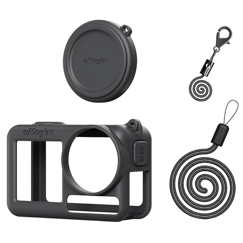 AMAGISN Silicone Protective Case for DJI Osmo Action 5 Pro Sports Camera Accessory A