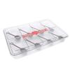 Condiment   Server with 8 Containers Serving Tray Platter with 8 Spoons for Bar Accessories Fruit Salad Party Garnish