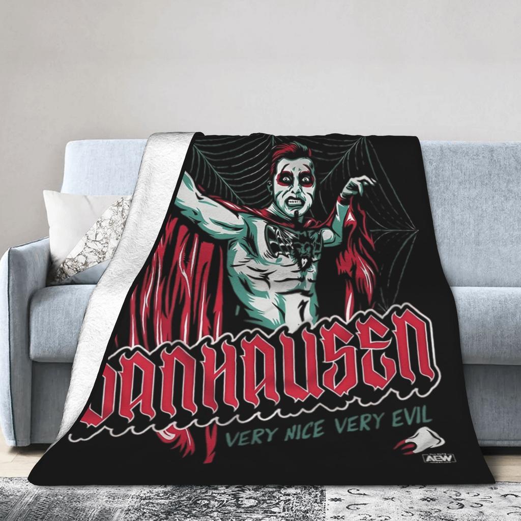 Danhausen Very Nice Very Evil Blanket Flannel Autumn/Winter   Lightweight Throw Blankets for Home Outdoor Bedding Throws