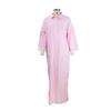 Summer Womens Fashionable Solid Color Cotton Linen Shirt Dress Elegant Casual Party Dress New Lapel Button Slit Midi Shirt Dress