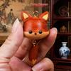 Nine-Tailed Fox Red Rosewood Keychain & Lanyard Charm