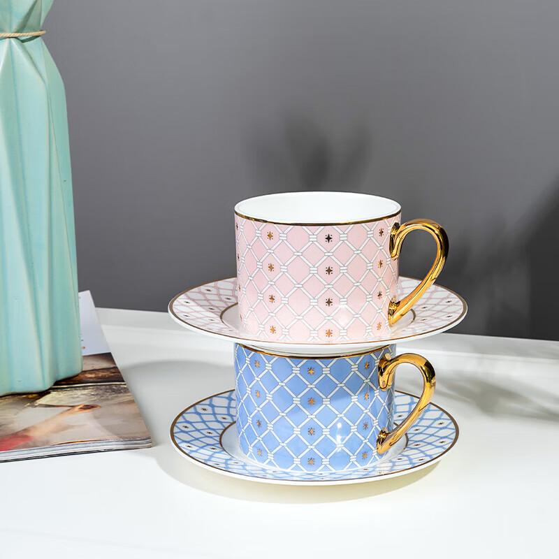 Tang Hui Dopamine Bone China Coffee Cup & Saucer Set