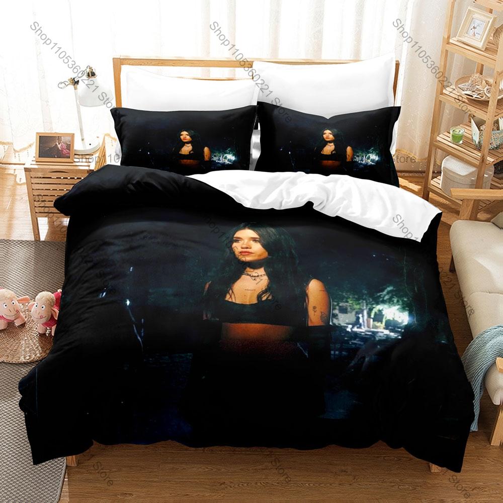 Nessa Barrett I Wanna Die Themed Duvet Cover + 2 Pillowcases, Dark Pop Song Graphic Bedding Set Home Dorm Decor for Music Lovers