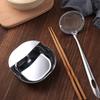 Stainless Steel Chopstick Rest Thickened Spatula Holder Fruits Plates Spoon Rack  Dinning Table