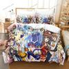 3D Printed Anime KonoSuba Bedding Set Boys Girls Twin Queen Size Duvet Cover Pillowcase Bed Kids Adult Home Textileextile