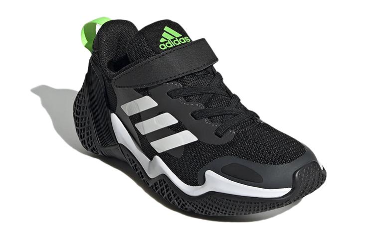 Adidas 4Uture Runner Sport K Slip Resistant, Abrasion Resistant, Breathable Low top Running Shoes Black White Kids' GZ1048