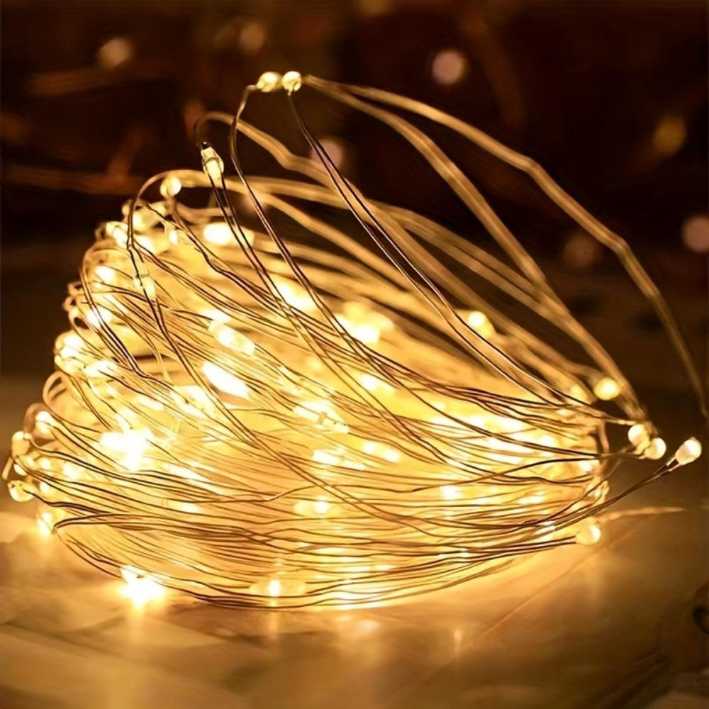 1PC 118.11/196.85 Battery Box Wreath LED Wedding Decoration Home Party Decoration Fairy String Light