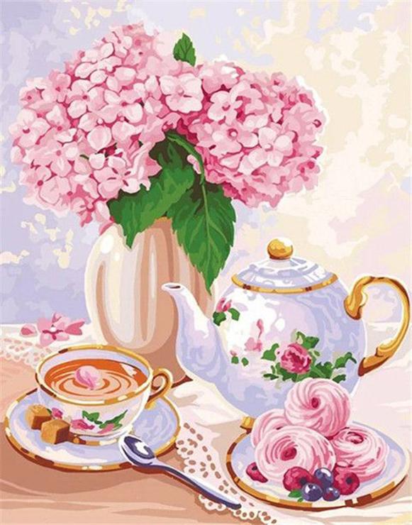 

Картина маслом RUOPOTY по номерам, рисунок розы на холсте, сделай сам, раскраска по номерам, наборы цветов, акрил, уникальные подарки 40x50cm NO Frame