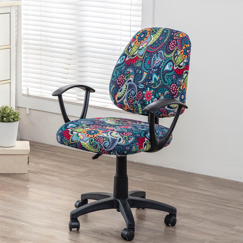 Elastic Split Chair Cover Office Lift Swivel Chair Cover Household Split Computer Chair Cover Non-Slip Seat