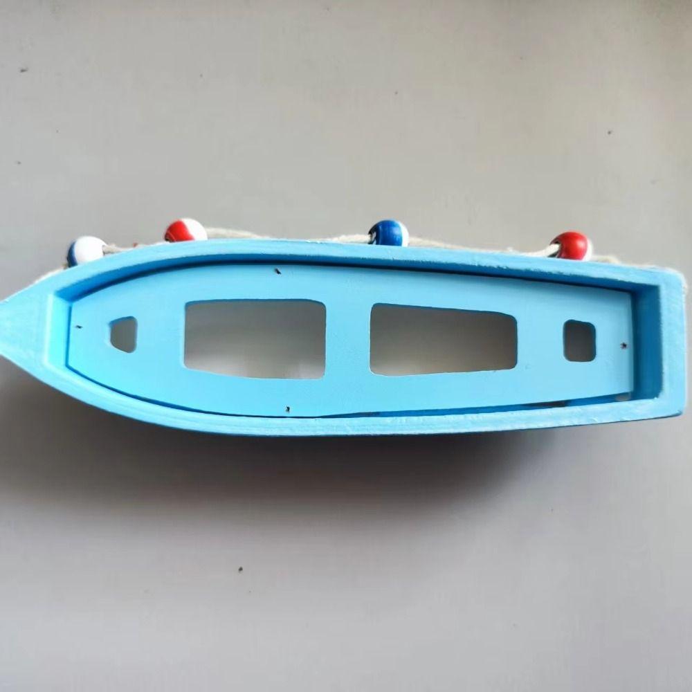 Modellbau Holzboot Ornamente Mittelmeer Stil Simulation Segelboot Ornamente Schick Marine Stil Schiff Statue