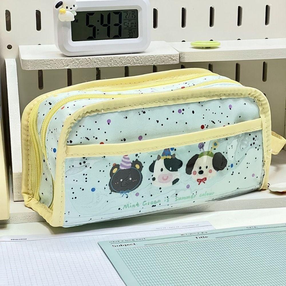 

Large-capacity Multilayer Pencil Bag Dog Stationery Bags Junior High School Students