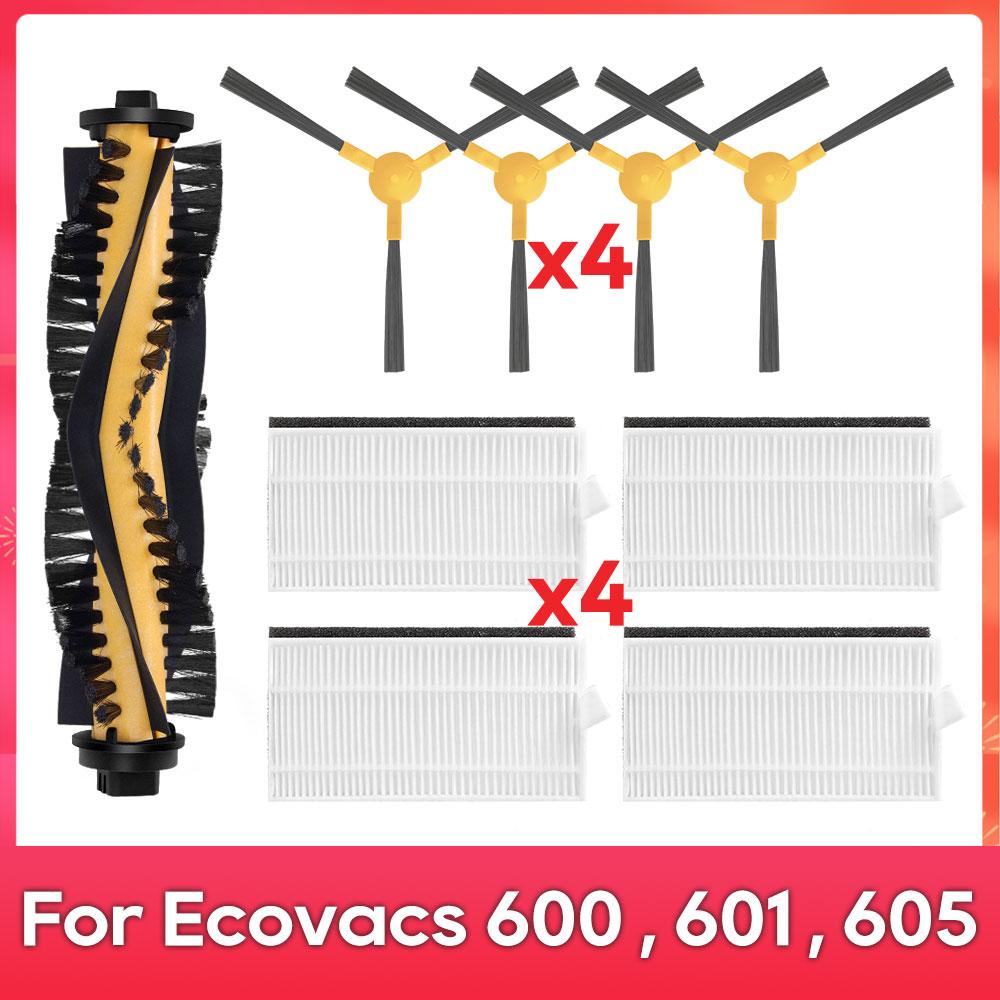 Fit For ( Ecovacs DEEBOT 600, DO3G, 601, 605 ) Robot Vacuums Roller Side Brush Cover Filter Replacement Spare Part Accessory